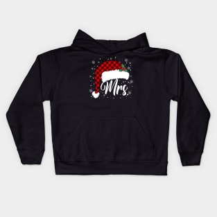 Mrs Santa Claus Christmas Couples Matching Kids Hoodie